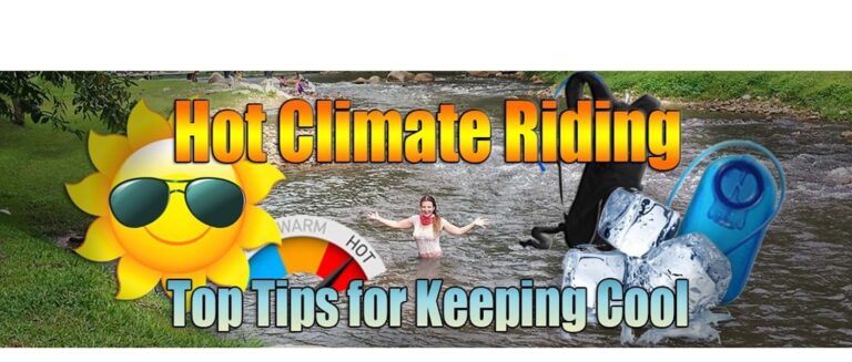 Hot Climate Riding. Top Tips for Keeping Cool. 8 Keeping cool in hot season when riding a motorcycle.