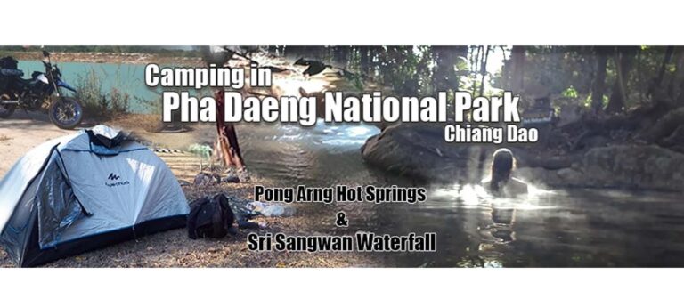 a tent in a hot spring camping zone in Chiang Mai Thailand - motogirlthailand