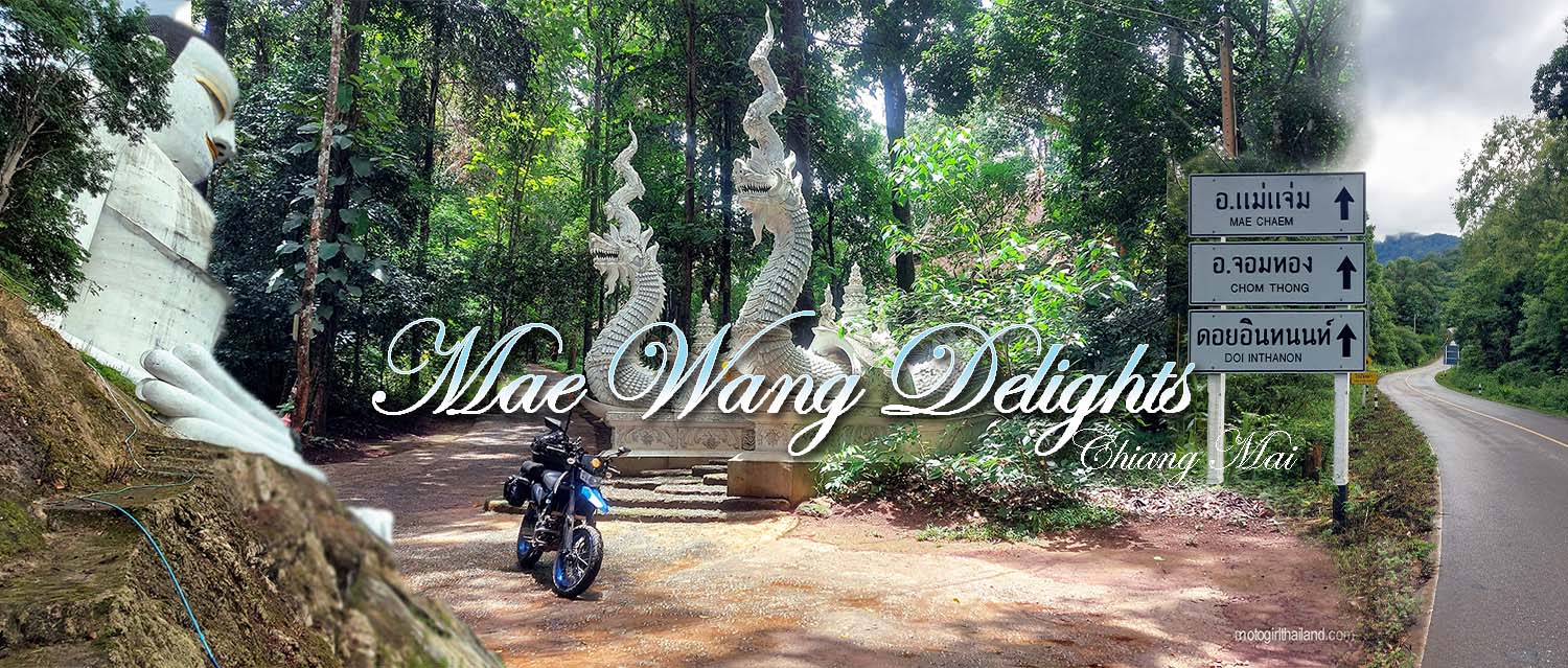Interesting things to do in Mae Wang, Thailand. Chiang Mai. Temples. Motorcycle.