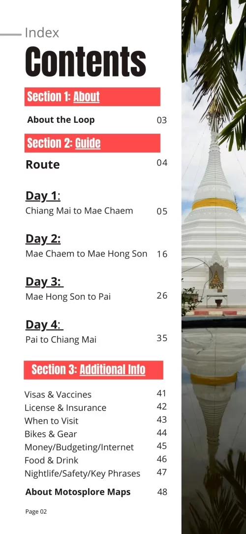2 (1) Mae Hong Song loop Map GPS Mae Hong Song loop Map GPS