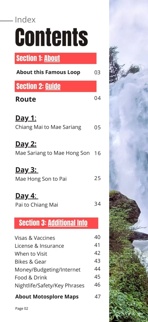 2 Mae Hong Song loop Map Guide Mae Hong Song loop Map Guide