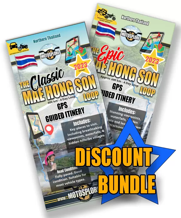 discount gps map guide bundle for the Mae Hong Son Loop